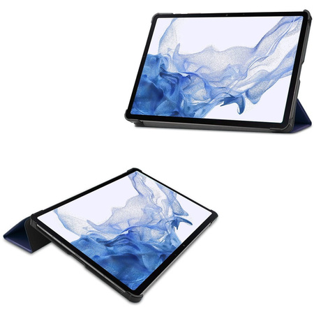 Etui Bizon Case Tab Croc do Samsung Galaxy Tab S8 / S7, granatowe