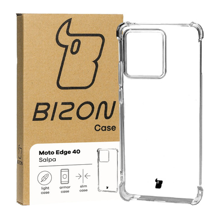 Elastyczne etui Bizon Case Salpa do Motorola Edge 40, przezroczyste