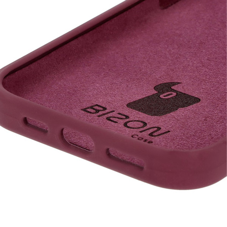 Silikonowe etui Bizon Soft Case do iPhone 16 Pro Max, ciemnofioletowe