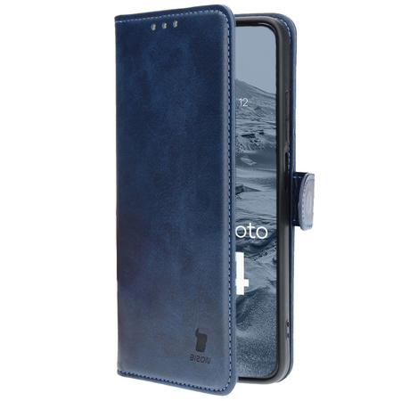Etui z klapką Bizon Case Pocket do Motorola Moto G04 / G24, granatowe