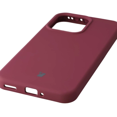 Silikonowe etui Bizon Soft Case do Oppo Reno 14, ciemnofioletowe