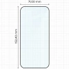 Szkło hartowane Bizon Glass Edge 2 do iPhone Air, czarna ramka