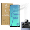 3x Szkło hartowane + szybka na aparat Bizon Glass Clear 2 Pack do Poco X5