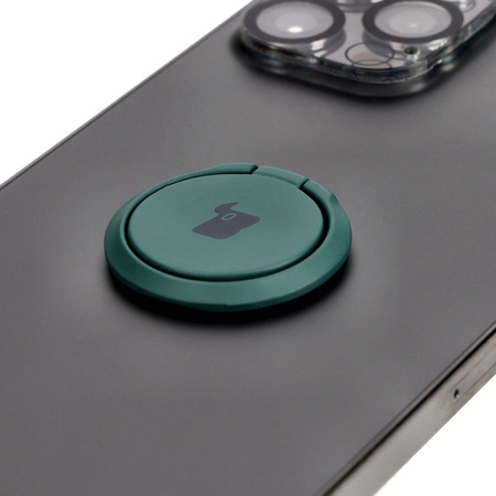 Uchwyt na palec Bizon Accessories Ring Turtle uniwersalny, ciemnozielony