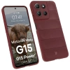 Pancerne etui Bizon Case Tur do Motorola Moto G15 / G15 Power, burgundowe