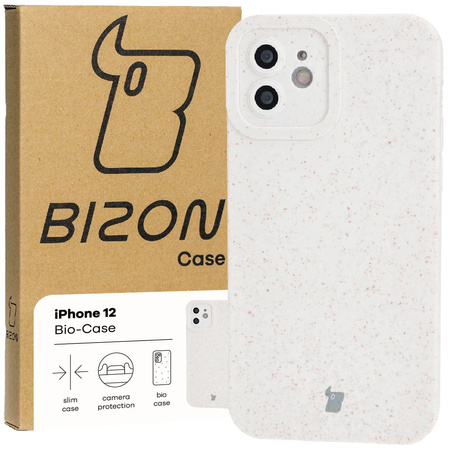 Ekologiczne etui Bizon Bio-Case do iPhone 12, ecru