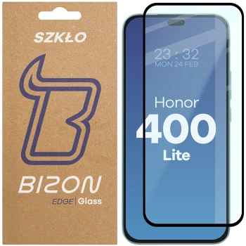 Szkło hartowane Bizon Glass Edge 2 do Honor 400 Lite, czarna ramka