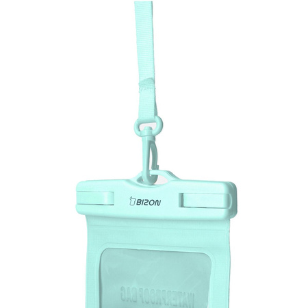 Etui wodoszczelne Bizon Case Hydrowrap, 2 sztuki, miętowe