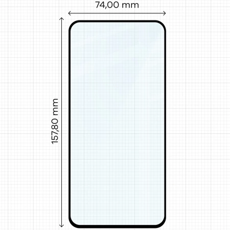 Szkło hartowane Bizon Glass Edge Duo do Galaxy M35 5G / A35 5G / A55 5G, czarna ramka, 2 sztuki