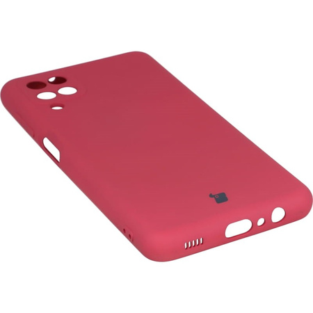 Etui Bizon Case Silicone do Galaxy A12 / M12, ciemny róż