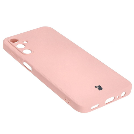 Etui Bizon Case Silicone Sq do Galaxy A15 4G/5G, jasnoróżowe