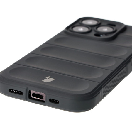Pancerne etui Bizon Case Tur do iPhone 15 Pro, szare