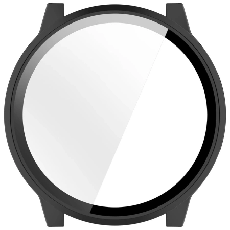 Etui ze szkłem do zegarka Bizon Case+Glass Watch do Garmin Venu 4 45 mm, czarne