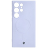 Etui Bizon Case Silicone Magnetic Sq do Galaxy S24 Ultra, jasnofioletowe