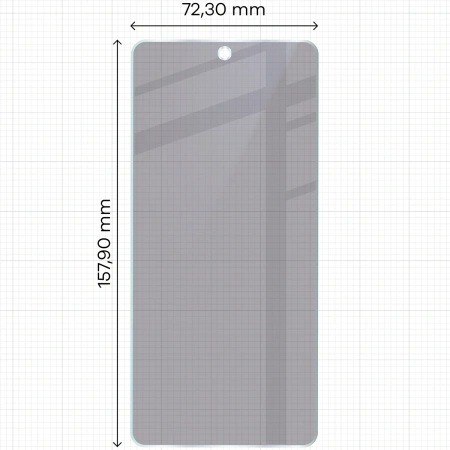 Prywatyzujące szkło hybrydowe Bizon Glass Mule Shadow do Realme GT 7, matowe