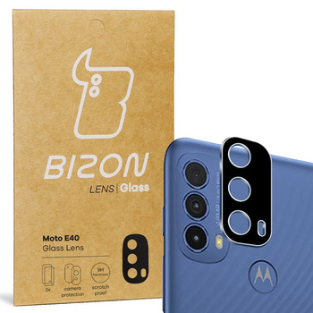 Szkło na aparat Bizon Glass Lens dla Moto E40, 2 sztuki