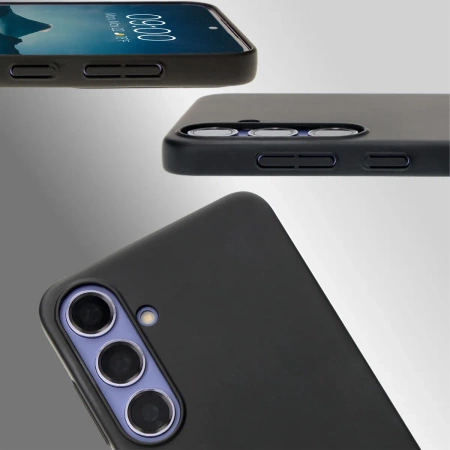 Etui Bizon Case Łupka do Galaxy S24 Plus, czarne