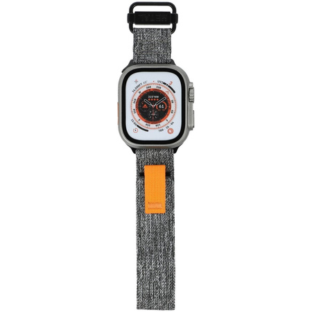 Pasek Bizon Strap Watch Urban do Apple Watch 44/45/46/49 mm, szary melanż