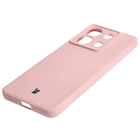 Etui Bizon Case Silicone Sq do Xiaomi Poco X6 / Xiaomi Redmi Note 13 Pro 5G, jasnoróżowe