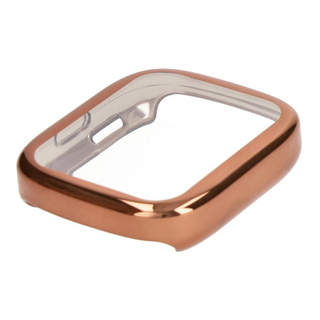 Etui Bizon Case Watch Felipe do Xiaomi Redmi Watch 3, różowozłote