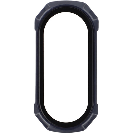 Etui ze szkłem Bizon Case AntiShock Set, Xiaomi Mi Band 7, granatowe