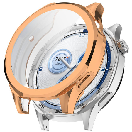 Etui Bizon Case Watch Felipe do Huawei Watch GT 5 46 mm, różowozłote