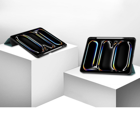 Etui Bizon Case Tab Lizard do iPad Pro 13" 7 gen. 2024, ciemnozielone