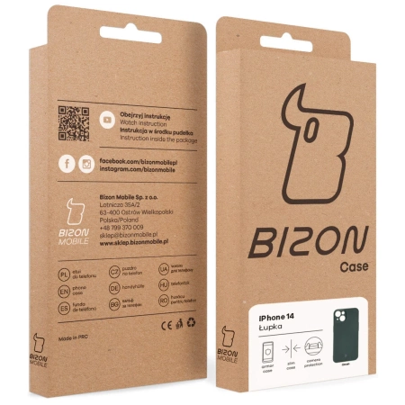Etui Bizon Case Łupka do iPhone 14, zielone