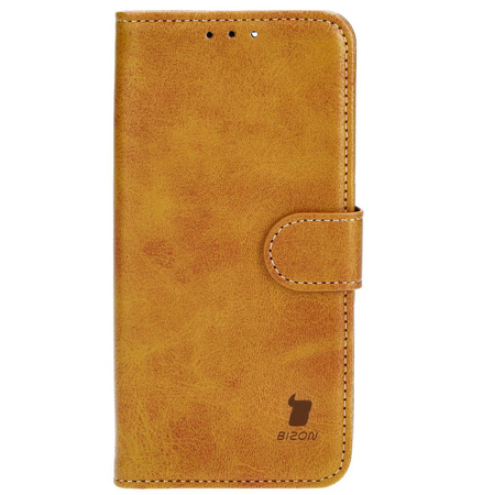 Etui z klapką Bizon Case Pocket do iPhone 13 Pro, brązowe