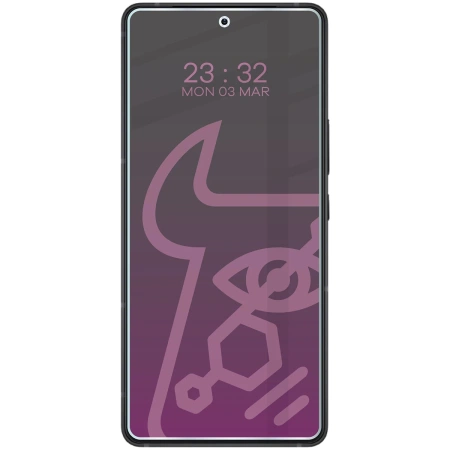 Prywatyzujące szkło hybrydowe Bizon Glass Mule Shadow do Asus Zenfone 12 Ultra, matowe