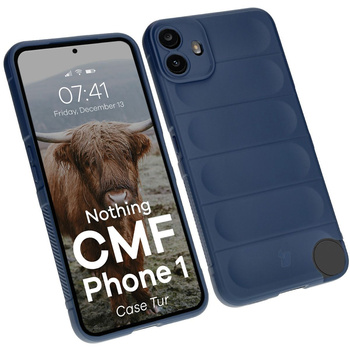 Pancerne etui Bizon Case Tur do Nothing CMF Phone 1, ciemnoniebieskie