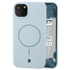 Silikonowe etui z pierścieniem magnetycznym Bizon Soft Case Magnetic do 15 Plus/14 Plus, błękitne