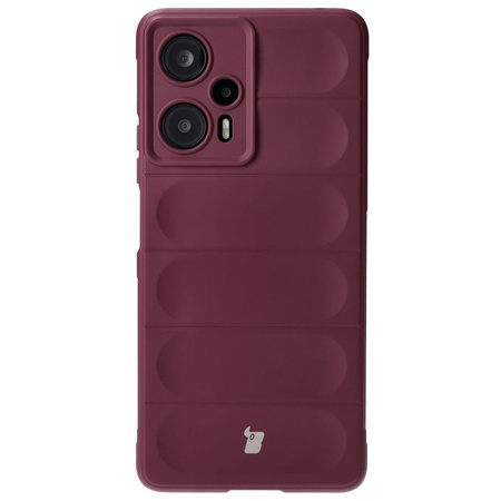 Pancerne etui Bizon Case Tur do Xiaomi Poco F5, burgundowe