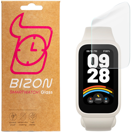Folia hydrożelowa na ekran Bizon Glass Watch Hydrogel Duo do Xiaomi Smart Band 9 Active / Redmi Band 3, 2 sztuki