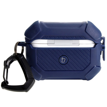 Etui Bizon Case Headphone Armor do Apple Airpods Pro 2, granatowe