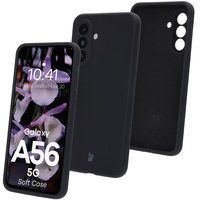 Silikonowe etui Bizon Soft Case do Galaxy A56 5G, czarne