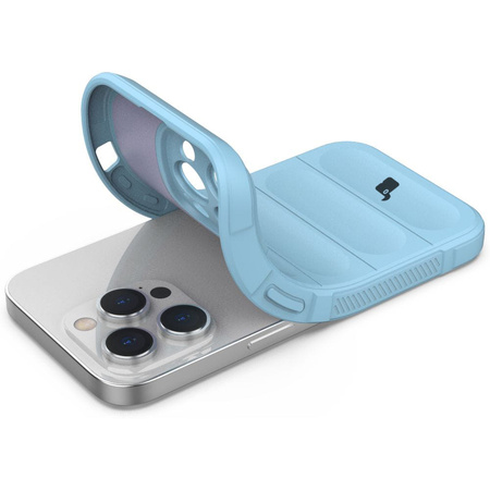 Pancerne etui Bizon Case Tur do iPhone 14 Pro, jasnoniebieskie