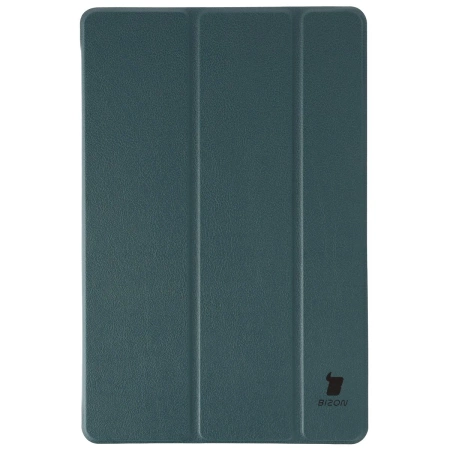 Etui z klapką Bizon Case Tab Croc do Galaxy Tab S11, ciemnozielone