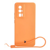 Etui Bizon Case Silicone Sq do Xiaomi Poco F5 Pro, pomarańczowe