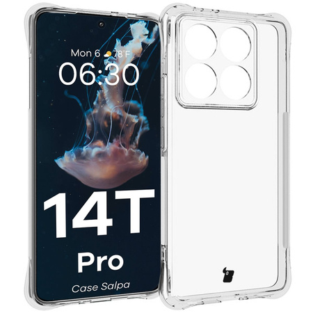 Elastyczne etui Bizon Case Salpa do Xiaomi 14T Pro, przezroczyste