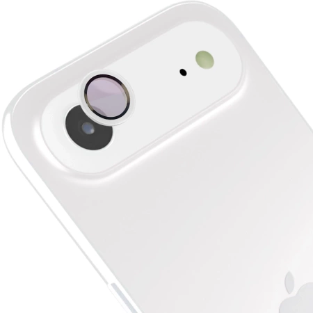 Szkło na aparat z aplikatorem Bizon Glass Snap Lens do iPhone Air, 1 zestaw, biała ramka