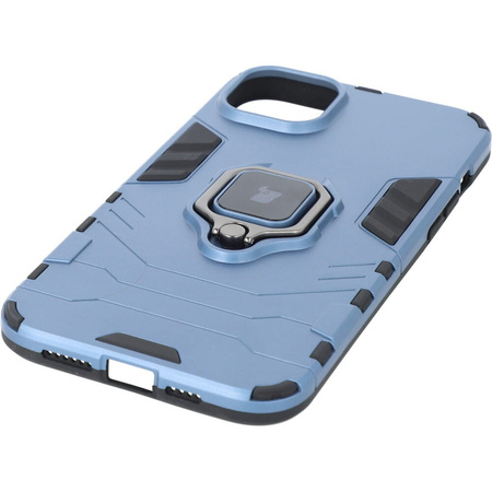 Etui Bizon Case Armor Ring do iPhone 14 Plus, niebieskie