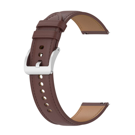 Pasek Bizon Strap Watch Casual 22 mm do smartwatcha, ciemnobrązowy