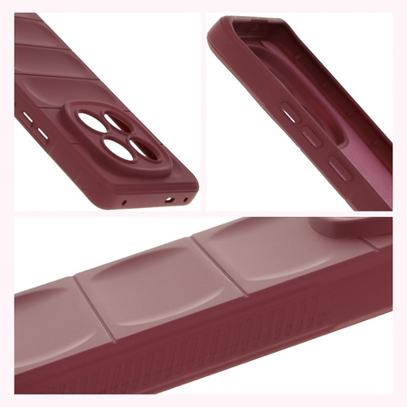 Pancerne etui Bizon Case Tur do Xiaomi Redmi Note 14 Pro Plus 5G, burgundowe