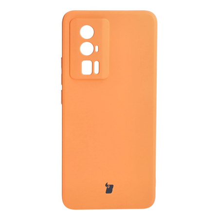 Etui Bizon Case Silicone Sq do Xiaomi Poco F5 Pro, pomarańczowe