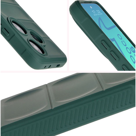 Pancerne etui Bizon Case Tur do Xiaomi Poco F6, ciemnozielone