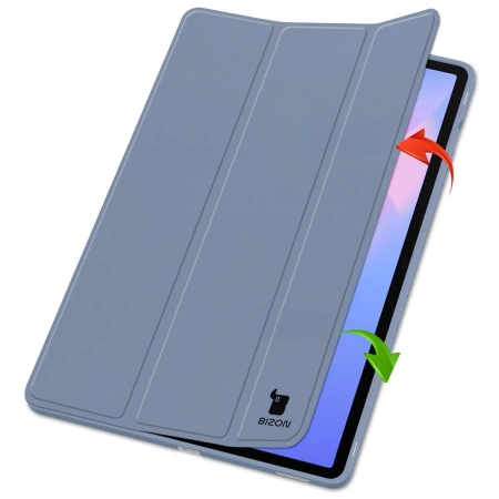 Etui z klapką Bizon Case Tab Lizard do Galaxy Tab S10 FE Plus, lawendowe