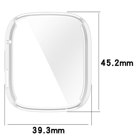 Etui Bizon Case Watch Felipe do Xiaomi Redmi Watch 3, przezroczyste