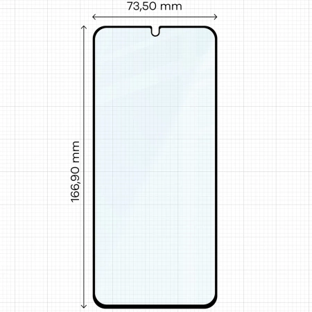 Szkło hartowane Bizon Glass Edge Duo do Xiaomi Redmi 14C 4G / POCO C75, czarna ramka, 2 sztuki