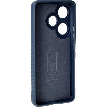 Pancerne etui Bizon Case Tur do Xiaomi Poco F6, granatowe
